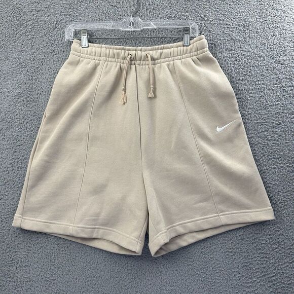 Nike NSW Essential Cotton Fleece High Rise Shorts Relaxed Casual‎ Women's Small - Picture 1 of 8